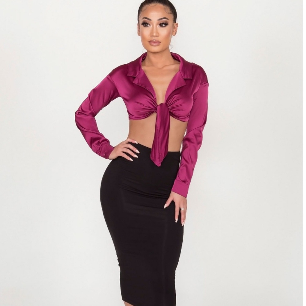 Brand new satin shirt